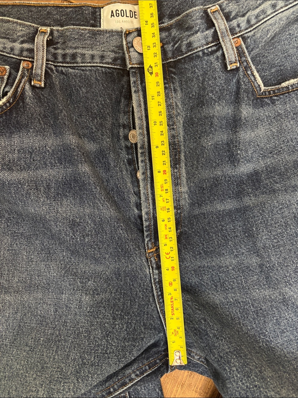 Agolde wide leg raw hem jeans - Picture 12 of 12